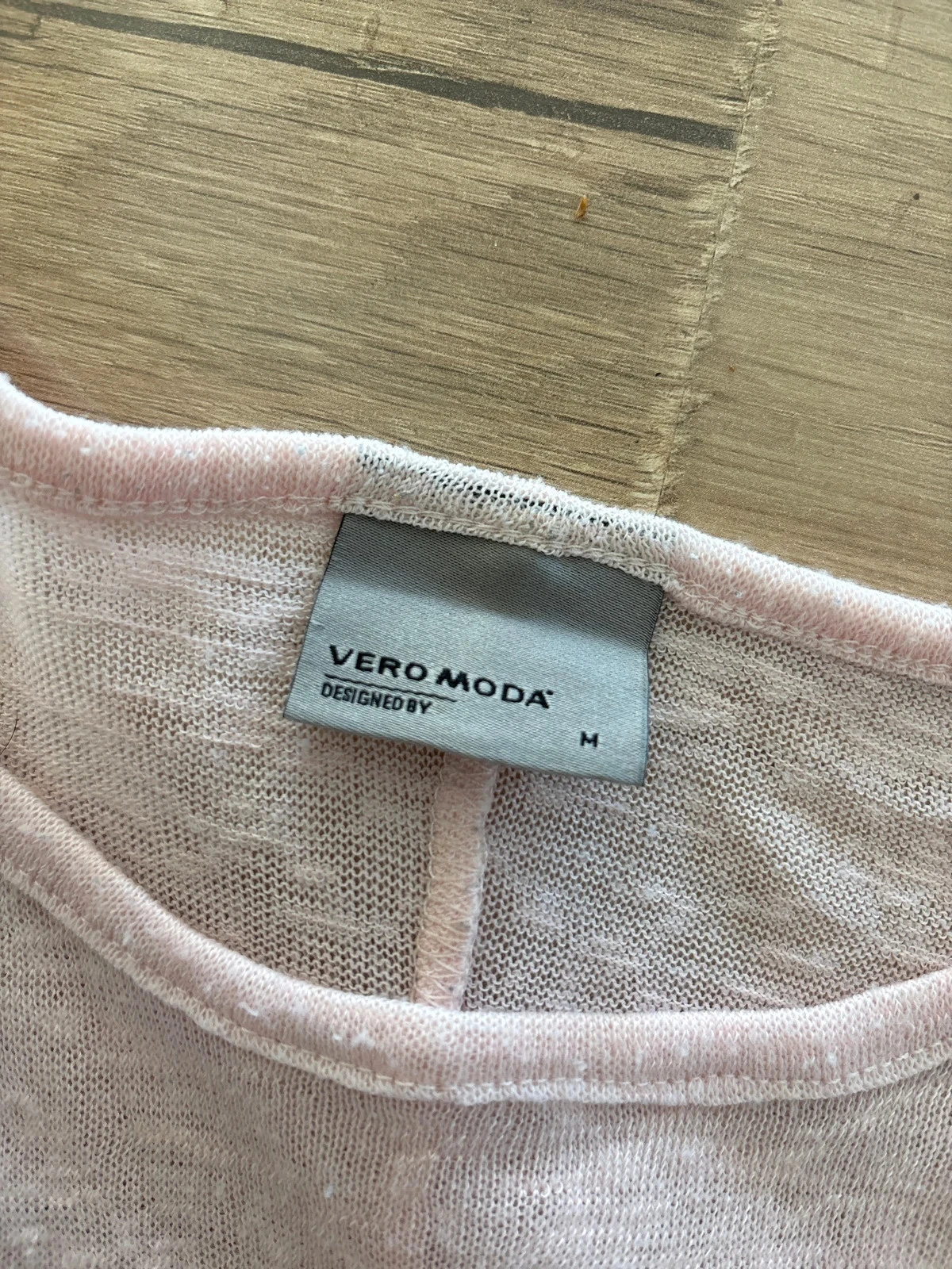 Vero Moda pale pink slim 3/4 sleeve sweater size M / 38 – photo 5